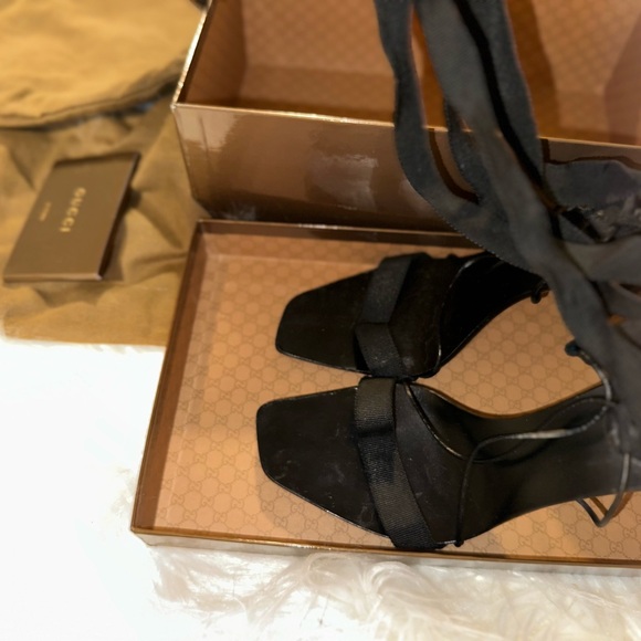 Gucci Black Strappy Heels - Picture 12 of 16